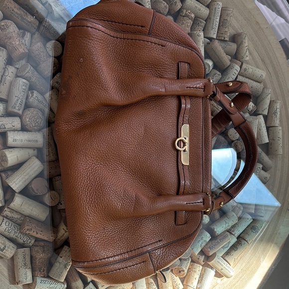 Salvatore Ferragamo Handbags - Elegant Brown Leather Handbag